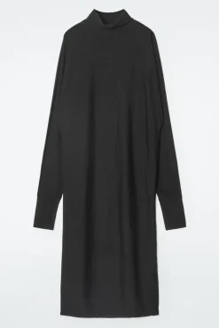 COS THE FUNNEL-NECK MERINO WOOL DRESS-Women Dresses & Jumpsuits | Sweaters & Cardigans