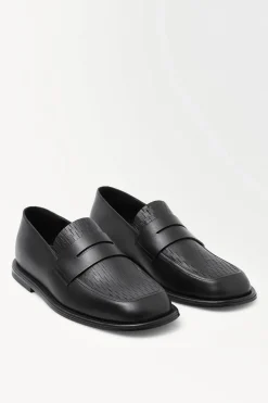 COS THE PERFORATED LEATHER LOAFERS- Shoes