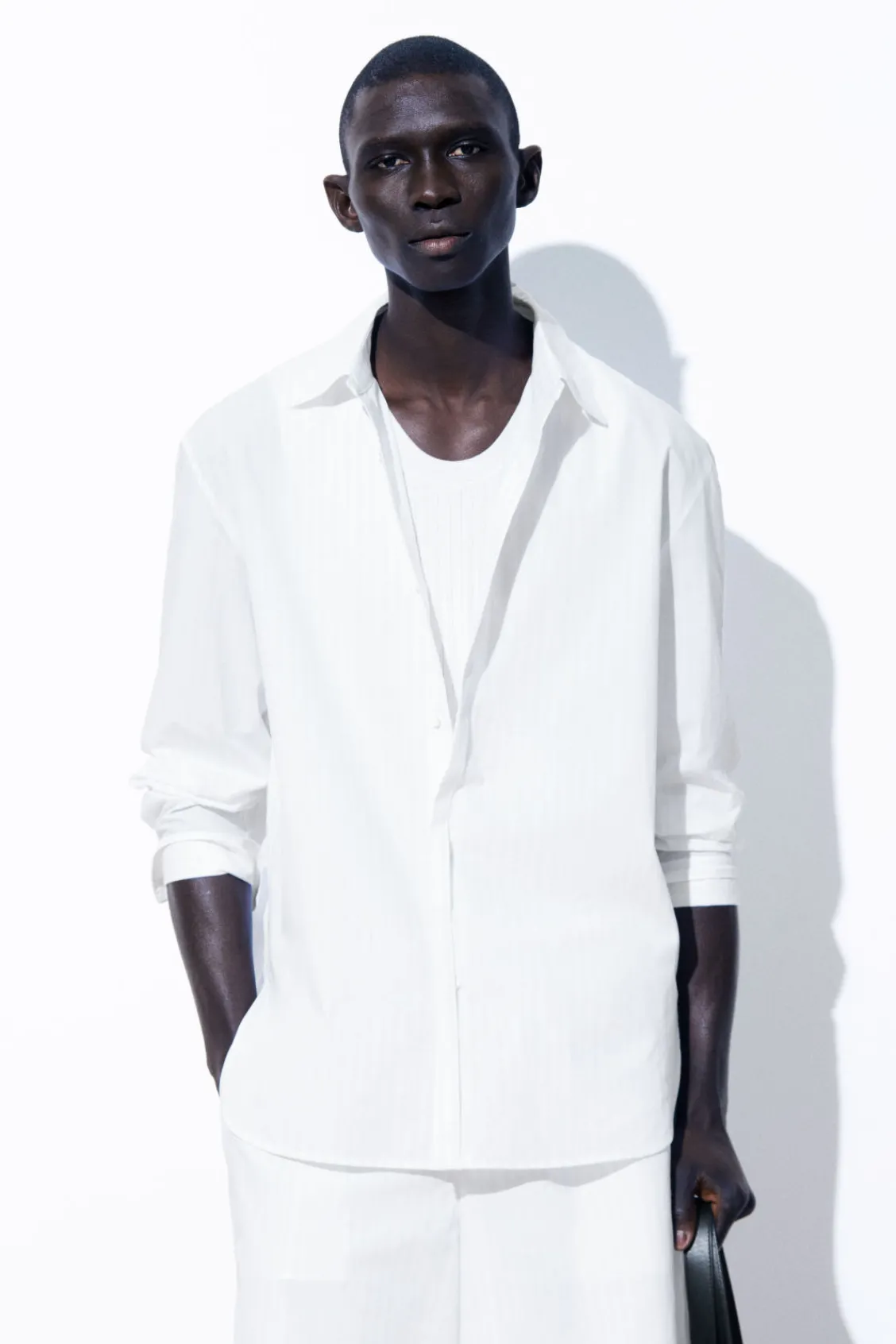 COS THE PINSTRIPED SHIRT- Shirts