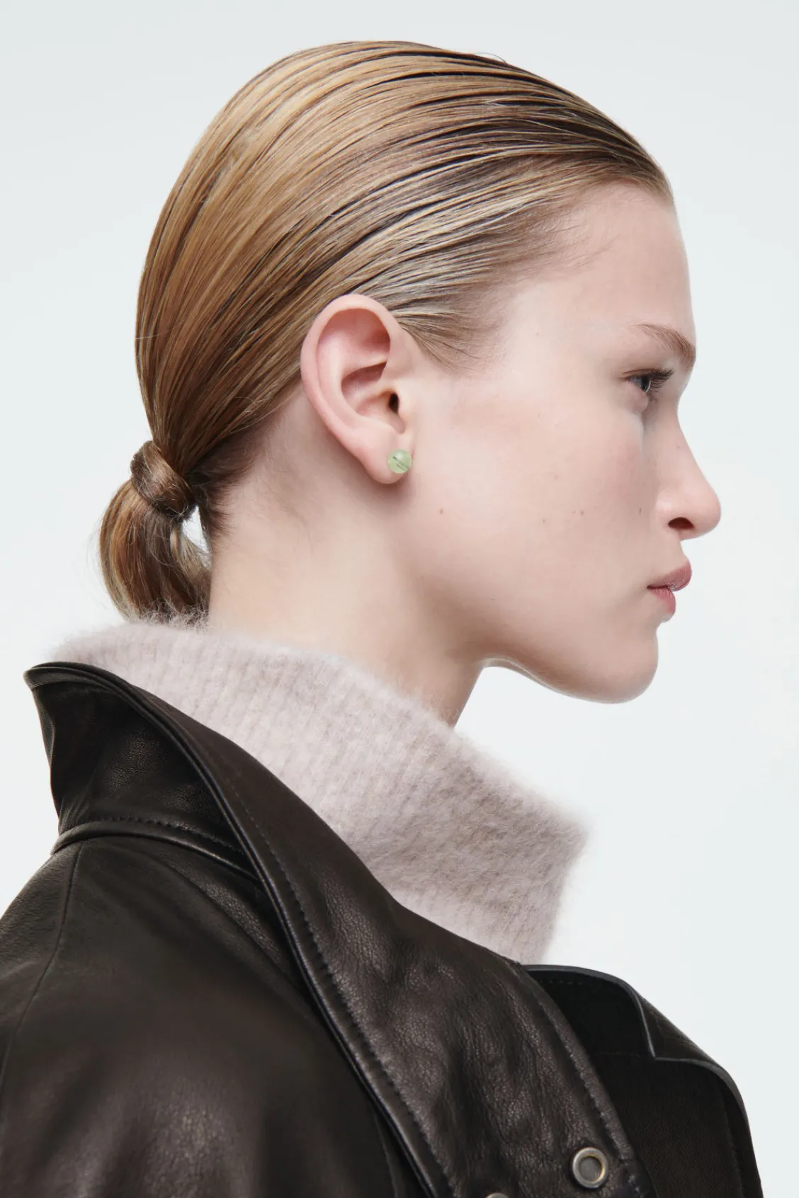 COS THE QUARTZ STUD EARRINGS-Women Jewelry