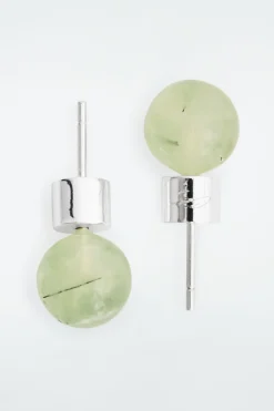 COS THE QUARTZ STUD EARRINGS-Women Jewelry