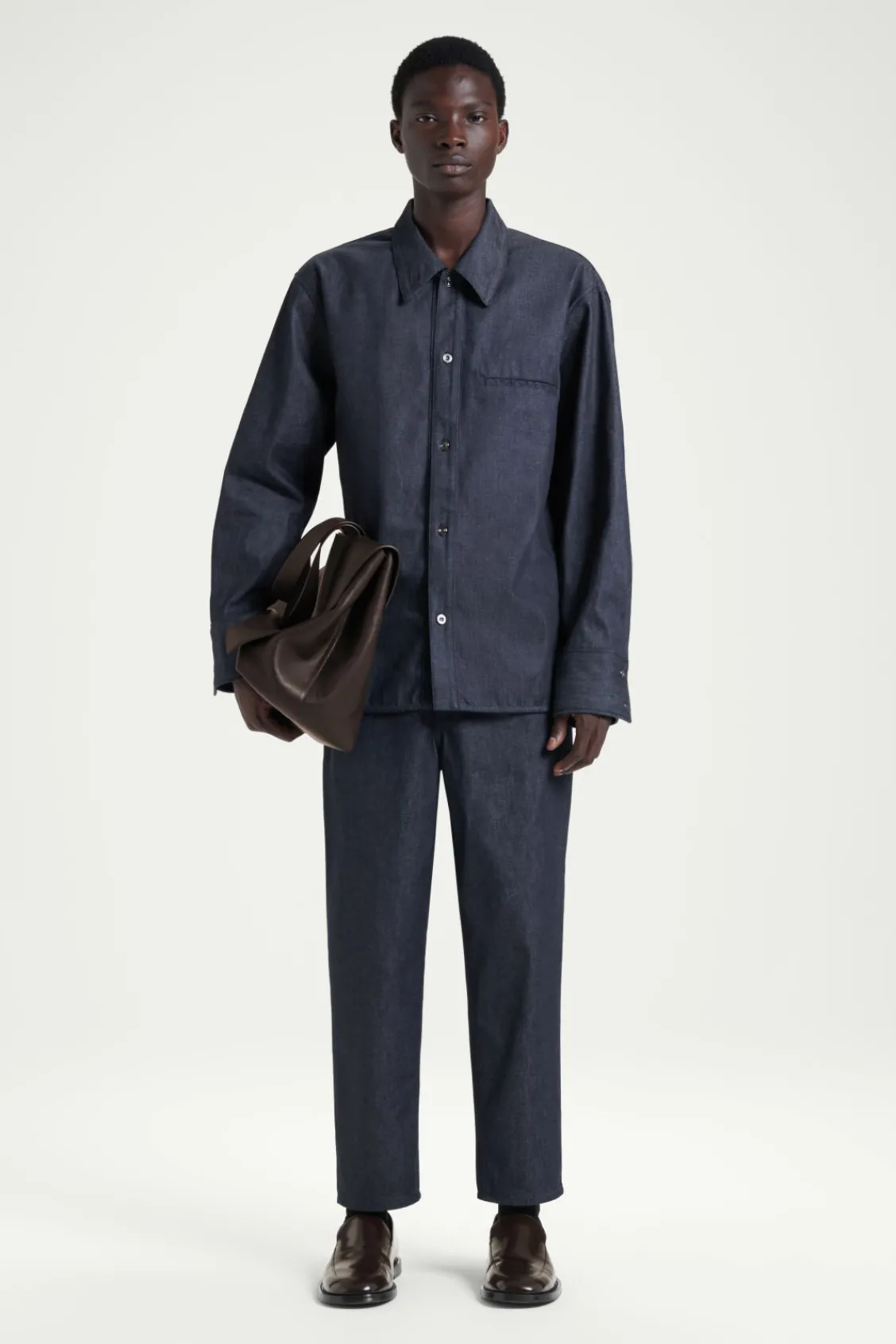 COS THE RAW DENIM SHIRT- Shirts