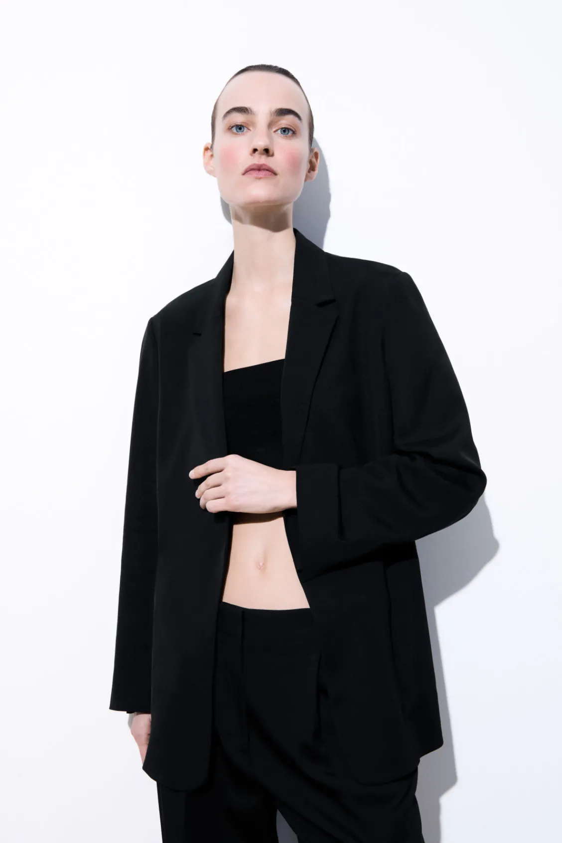 COS THE RELAXED BELTED BLAZER-Women Coats & Jackets