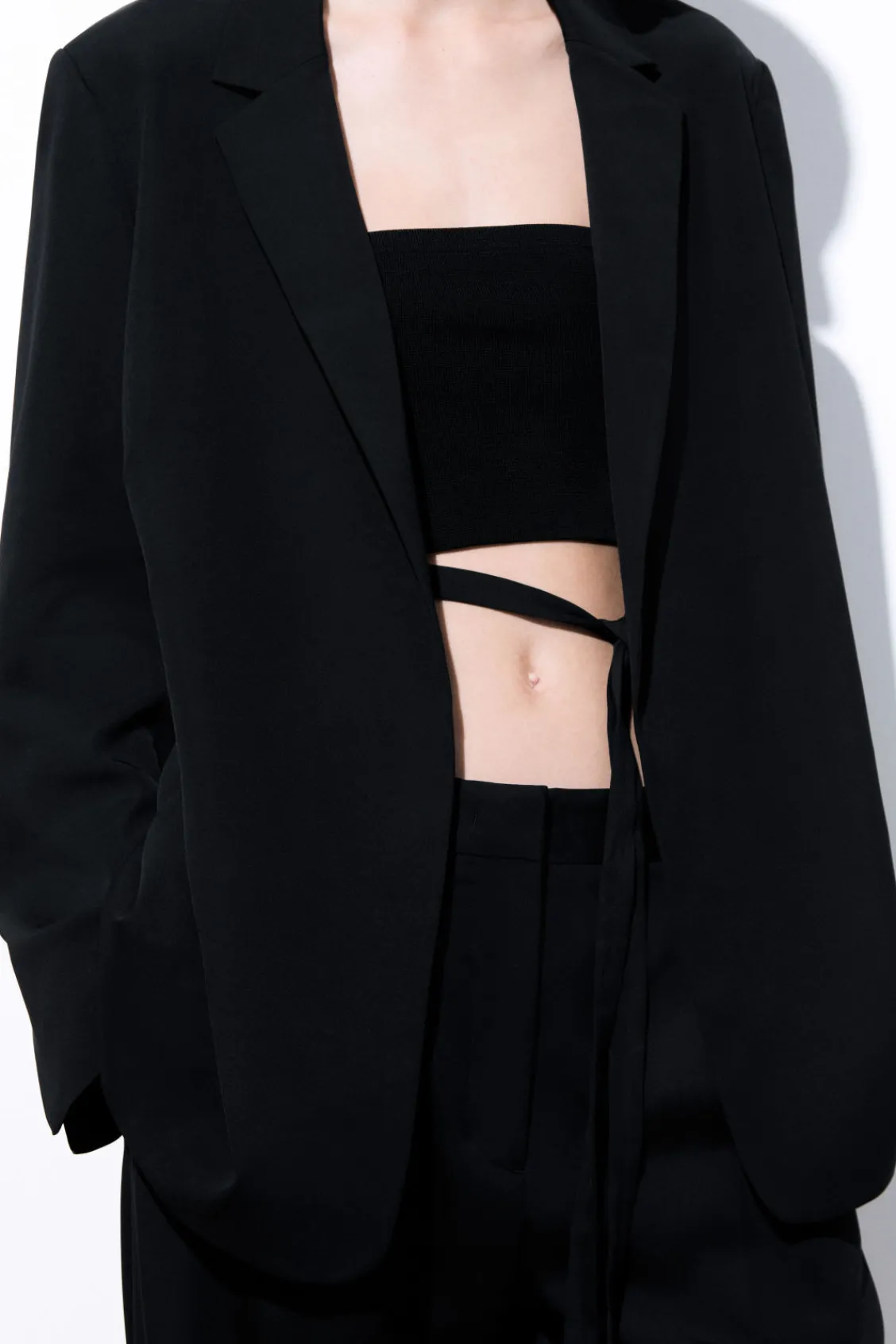 COS THE RELAXED BELTED BLAZER-Women Coats & Jackets