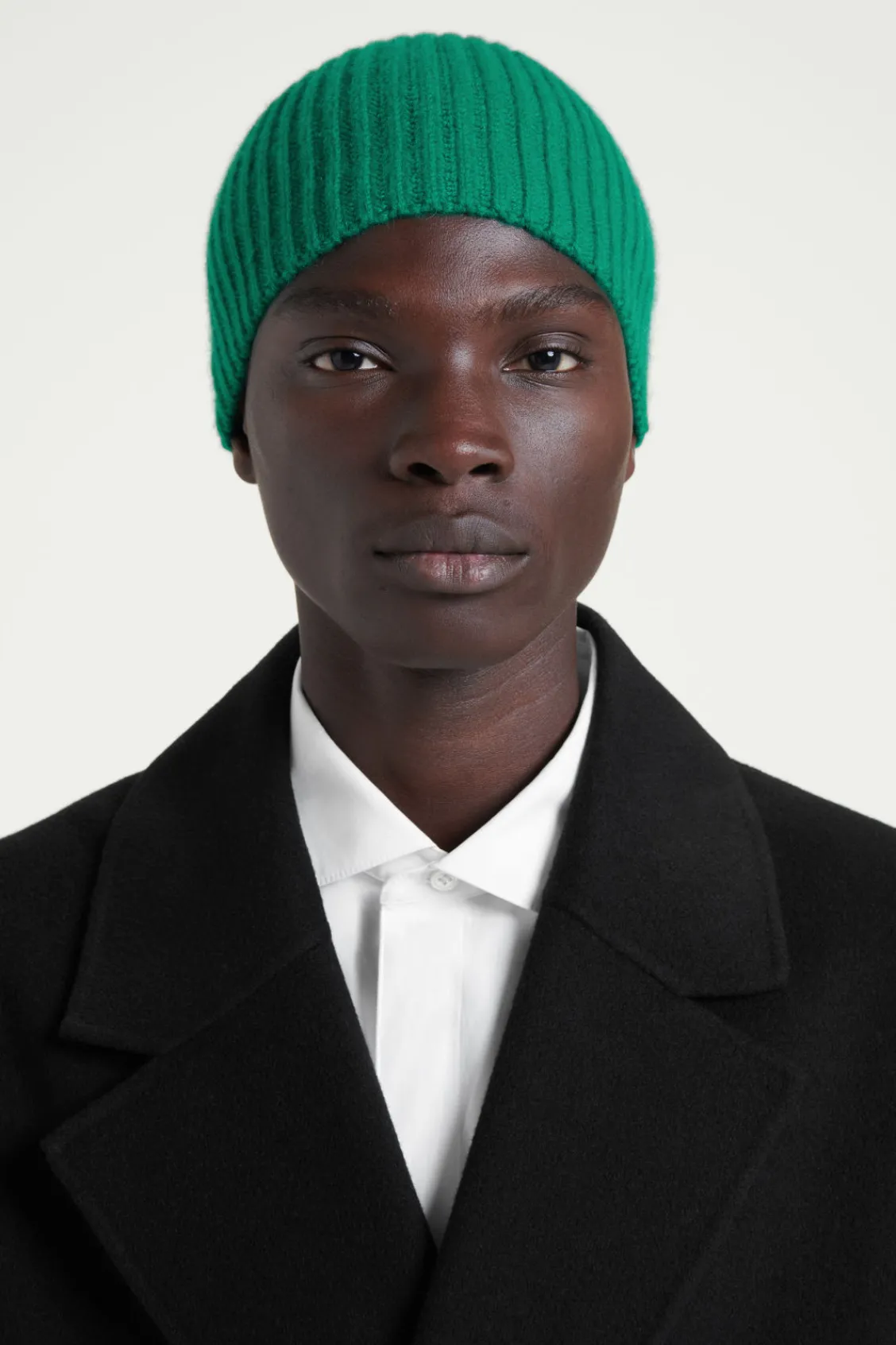 COS THE RIBBED CASHMERE BEANIE- Hats & Scarves | Cashmere