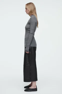 COS THE RIBBED MERINO WOOL TOP-Women Tops | Sweaters & Cardigans