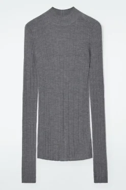 COS THE RIBBED MERINO WOOL TOP-Women Tops | Sweaters & Cardigans