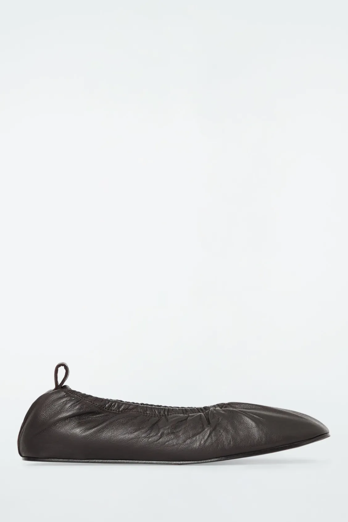 COS THE RUCHED LEATHER BALLET FLATS-Women Shoes