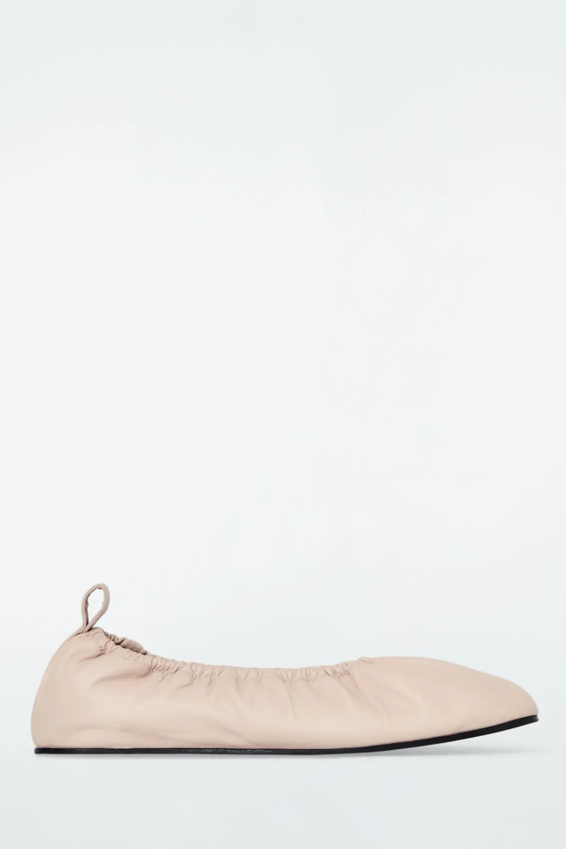 COS THE RUCHED LEATHER BALLET FLATS-Women Shoes