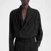 COS THE SHAWL-COLLAR SILK SHIRT- Shirts