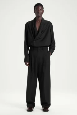 COS THE SHAWL-COLLAR SILK SHIRT- Shirts