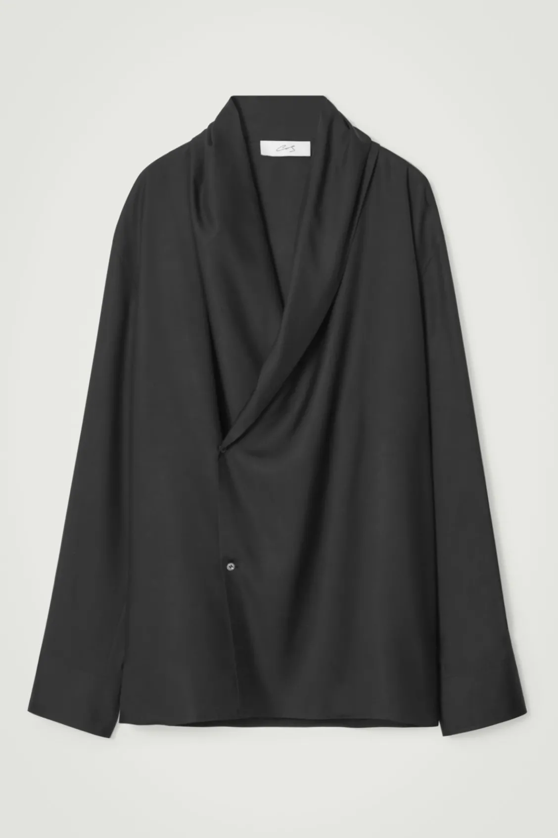 COS THE SHAWL-COLLAR SILK SHIRT- Shirts