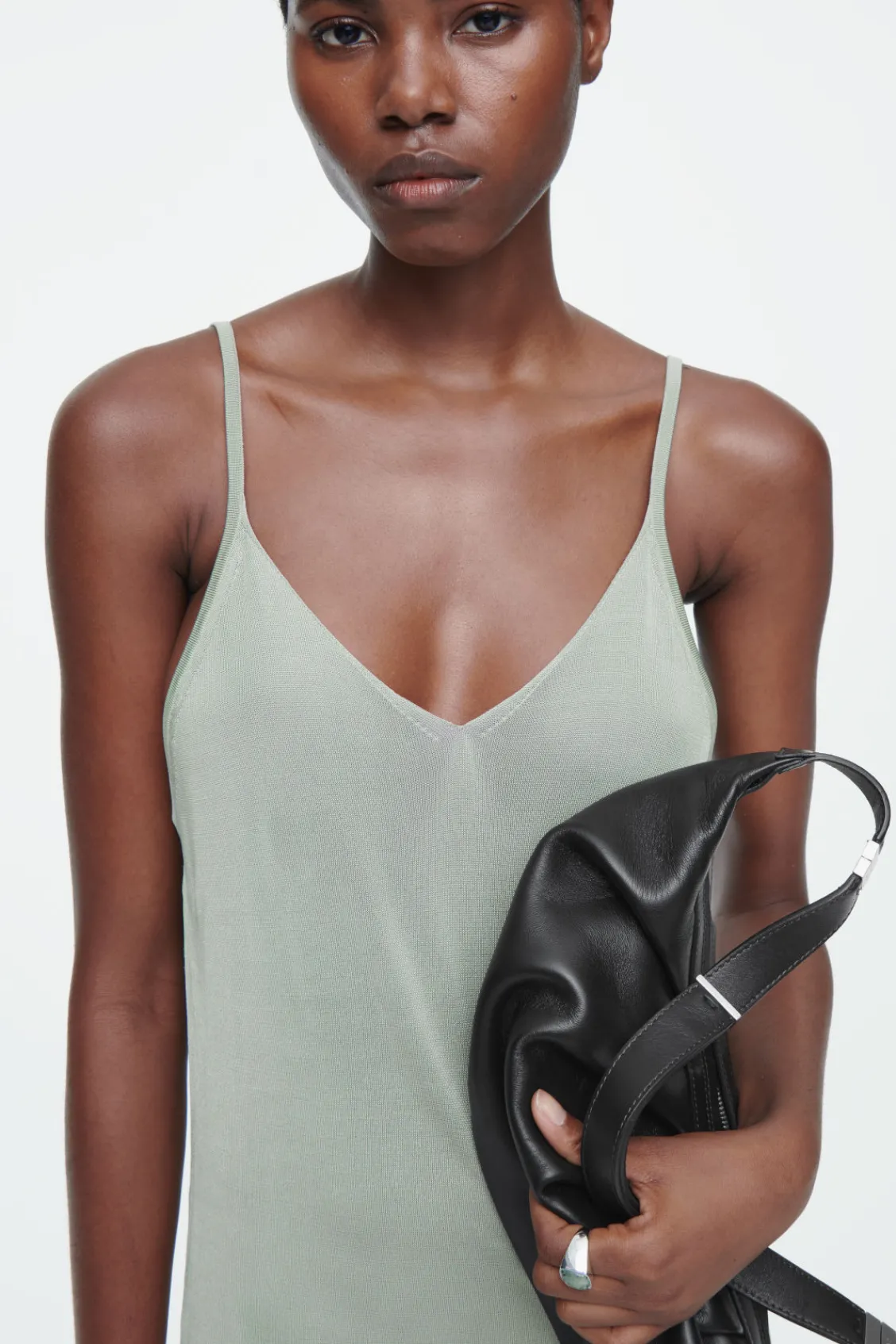 COS THE SHEER KNITTED SLIP DRESS-Women Dresses & Jumpsuits | Sweaters & Cardigans