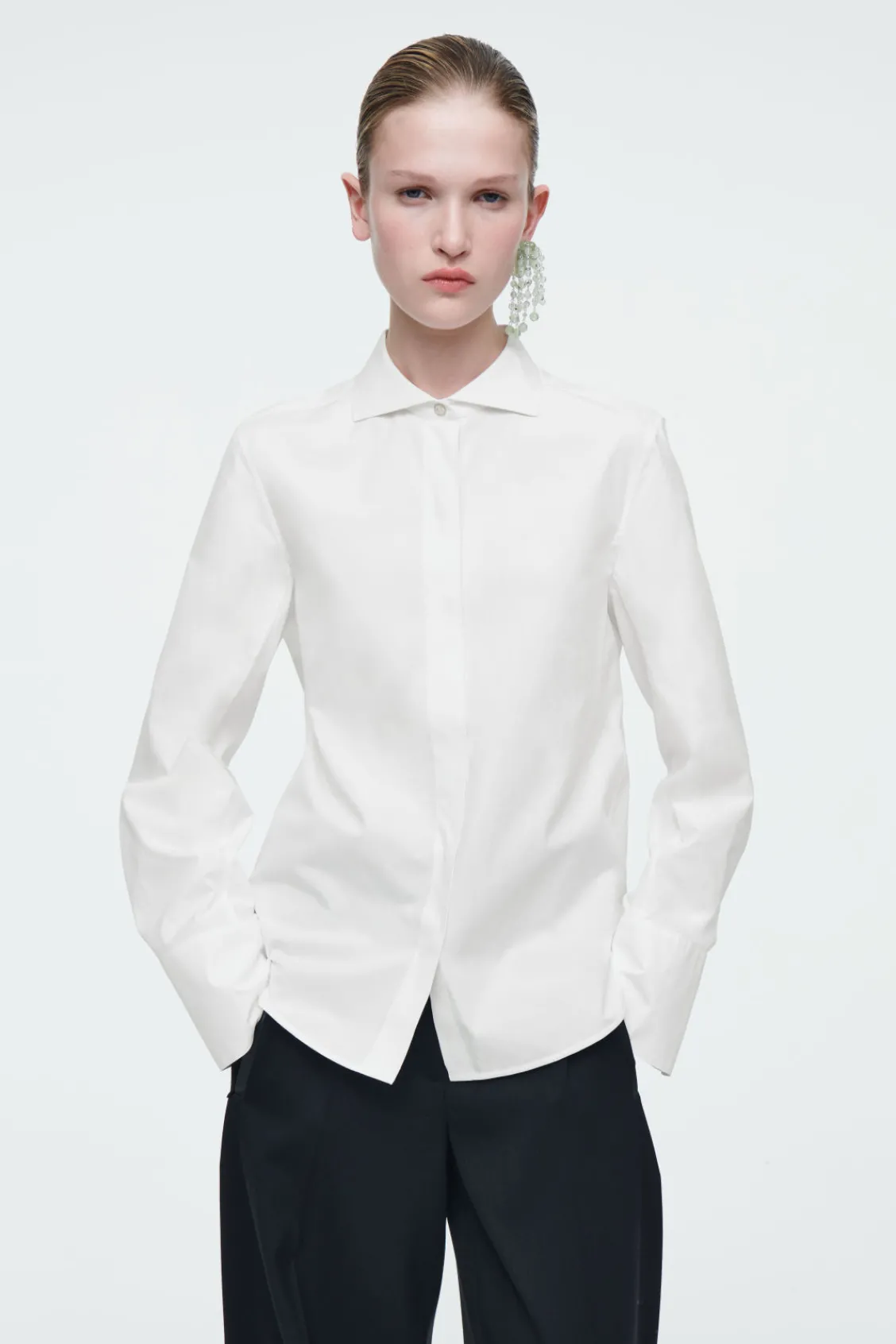 COS THE SIGNATURE COTTON-POPLIN SHIRT-Women Shirts & Blouses | Tops