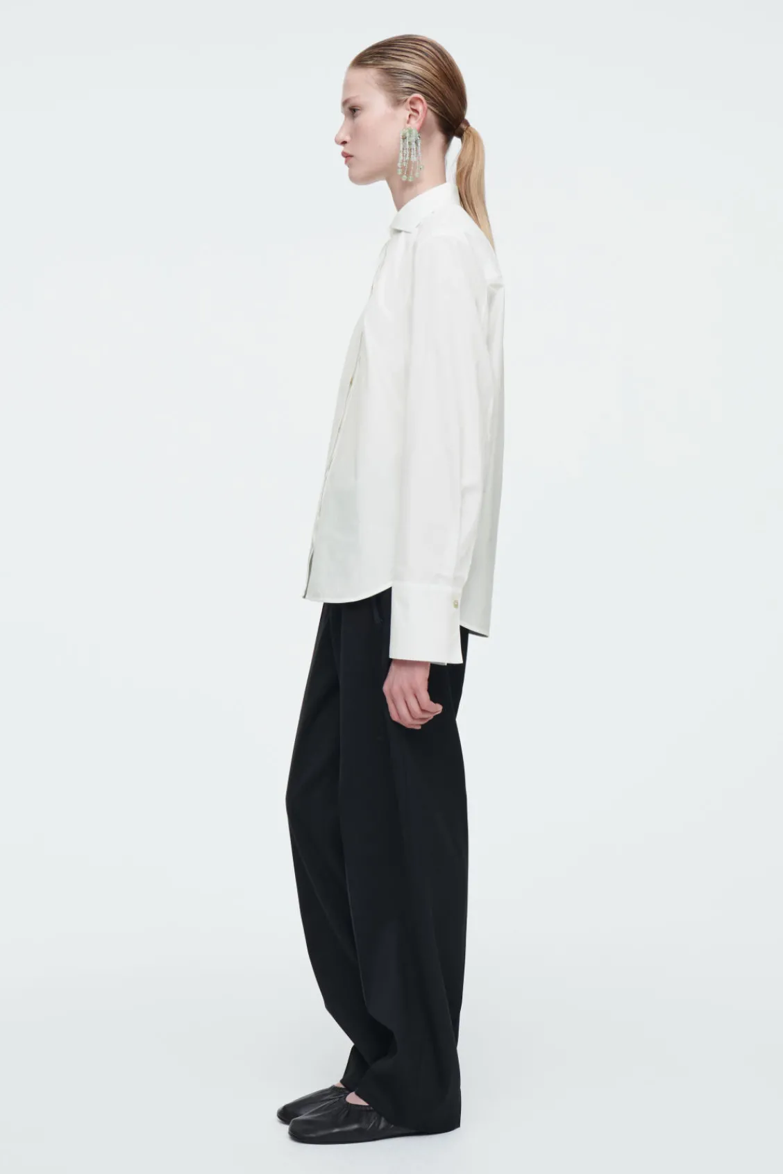 COS THE SIGNATURE COTTON-POPLIN SHIRT-Women Shirts & Blouses | Tops