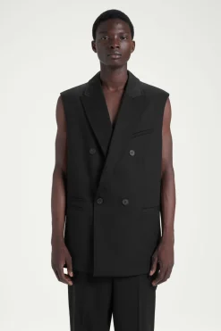 COS THE SLEEVELESS DOUBLE-BREASTED BLAZER- Suits & Tailoring | Coats & Jackets