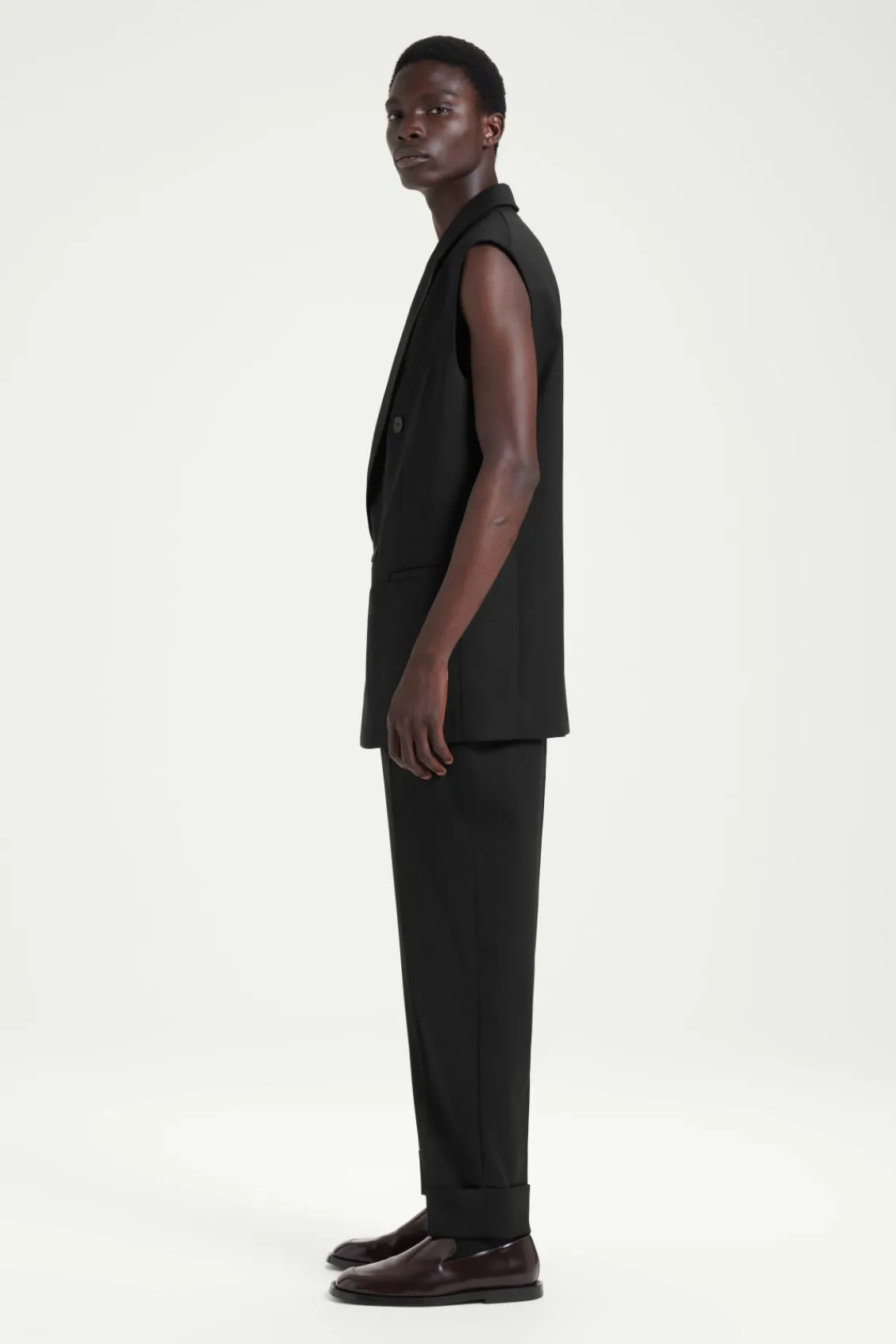 COS THE SLEEVELESS DOUBLE-BREASTED BLAZER- Suits & Tailoring | Coats & Jackets