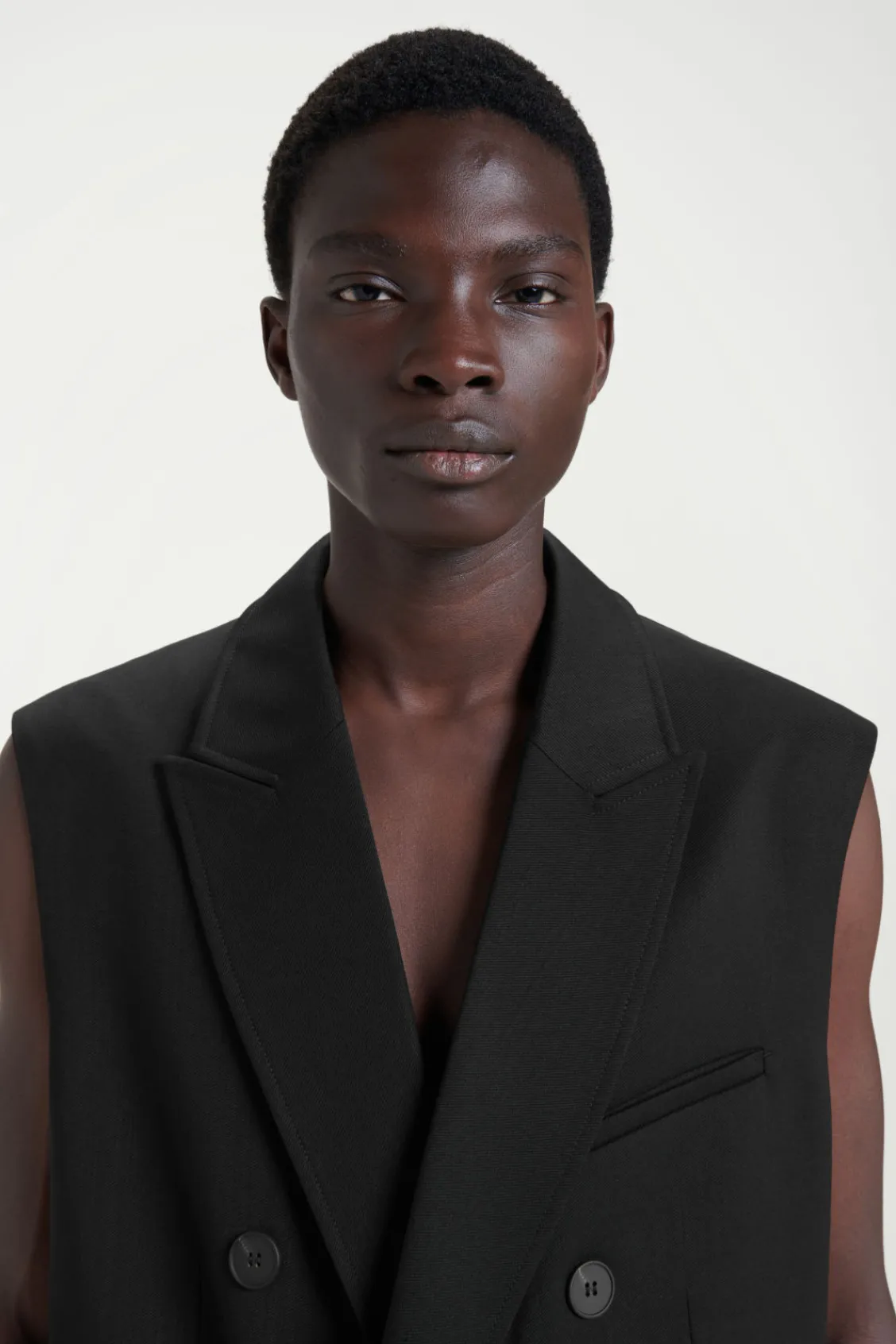 COS THE SLEEVELESS DOUBLE-BREASTED BLAZER- Suits & Tailoring | Coats & Jackets