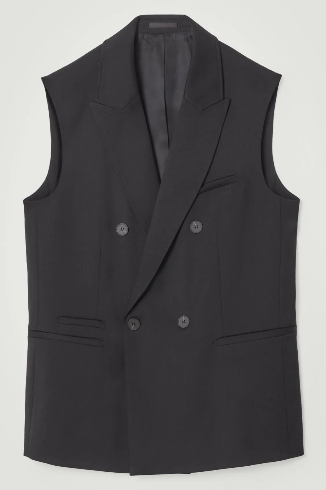 COS THE SLEEVELESS DOUBLE-BREASTED BLAZER- Suits & Tailoring | Coats & Jackets