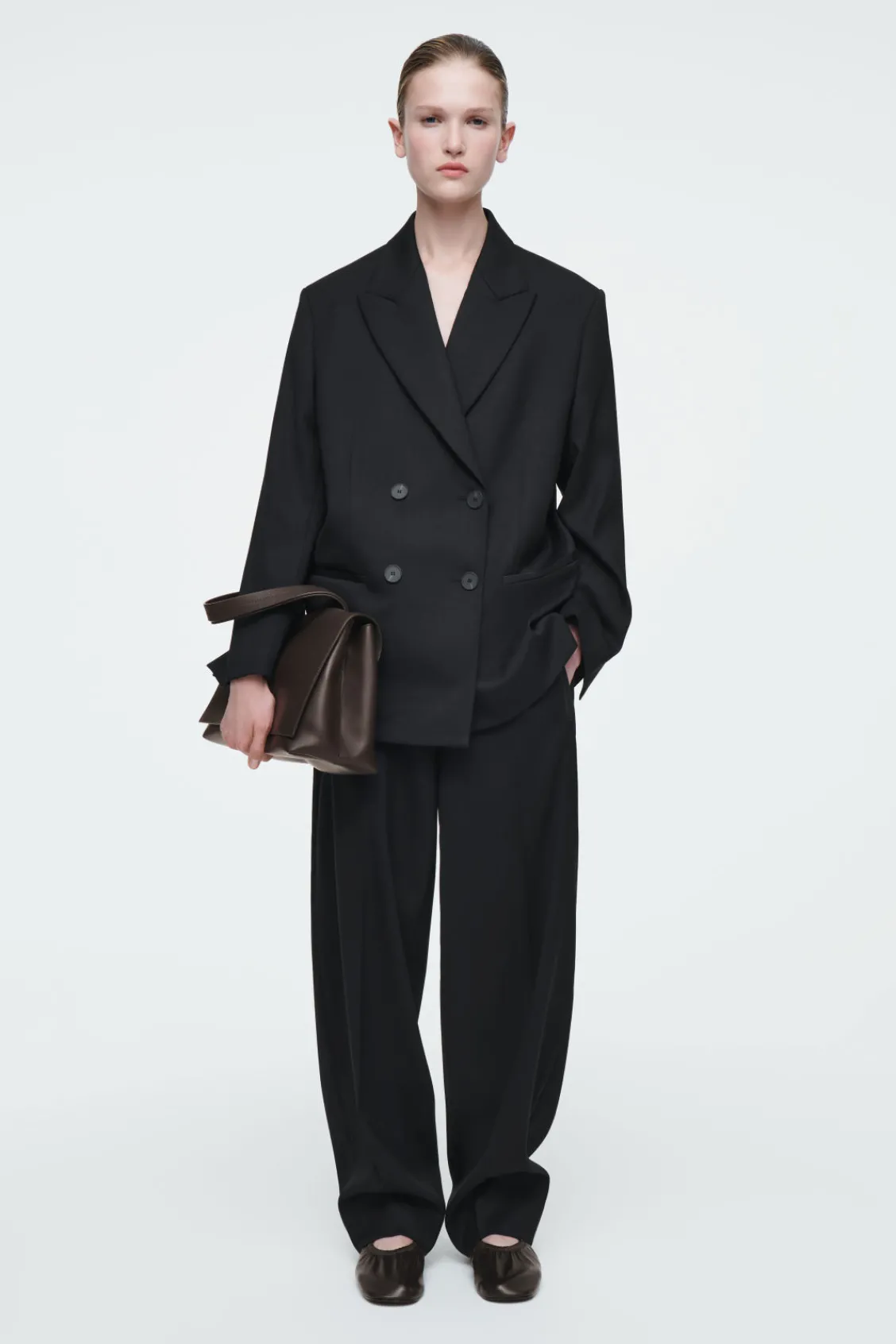 COS THE TAILORED PEAK-LAPEL BLAZER-Women Coats & Jackets