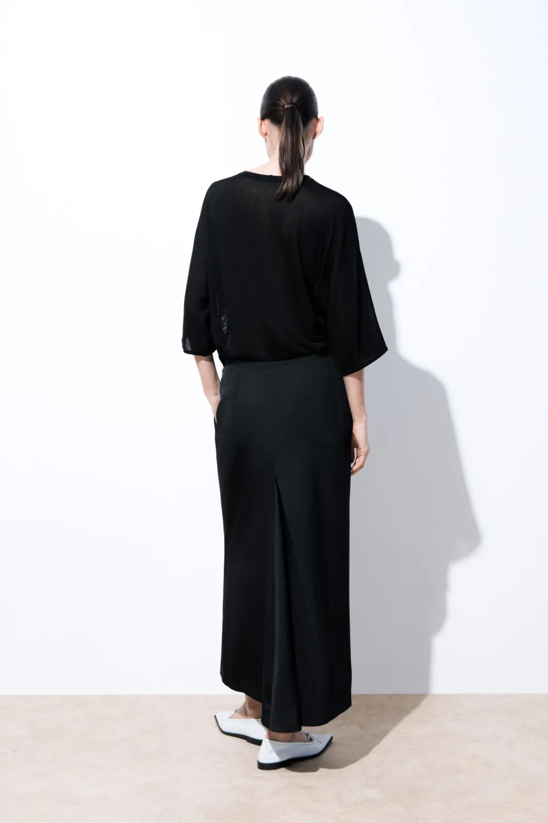COS THE TAILORED WOOL TWILL SKIRT-Women Skirts