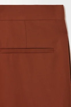 COS THE TAPERED WOOL TWILL SUIT TROUSERS- Pants