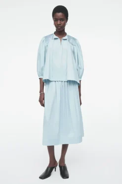 COS TIE-DETAIL PLEATED BLOUSE-Women Shirts & Blouses | Tops