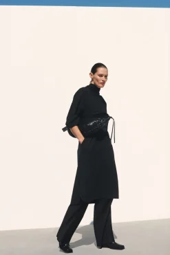 COS TIE-DETAIL TURTLENECK DRESS-Women Dresses & Jumpsuits