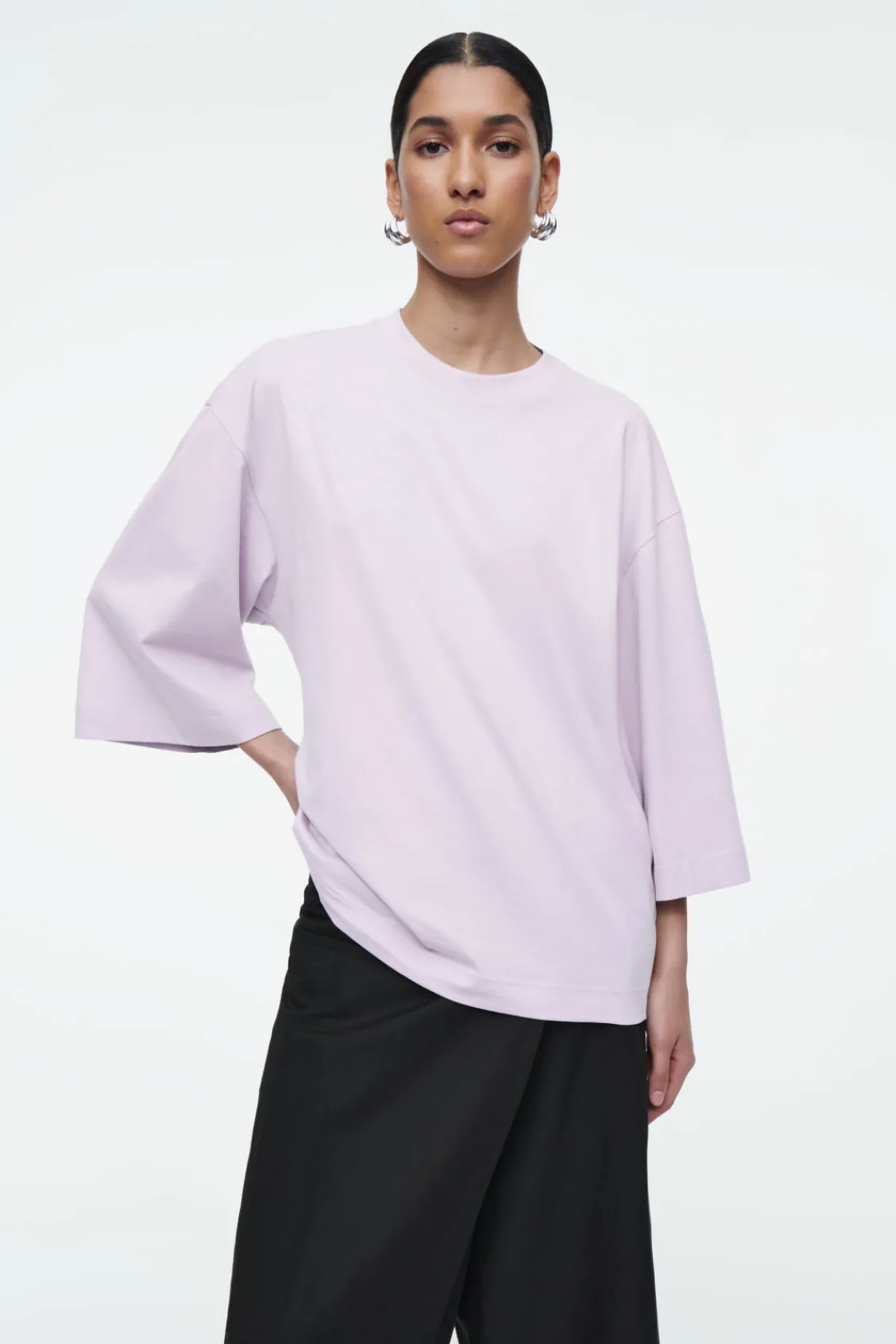 COS TRAPEZE RELAXED T-SHIRT-Women Tops