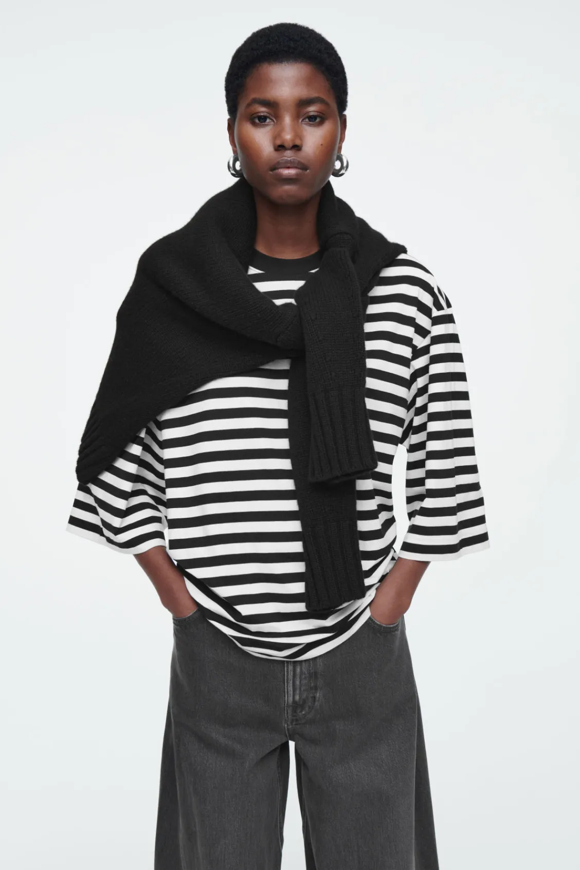 COS TRAPEZE RELAXED T-SHIRT-Women Tops