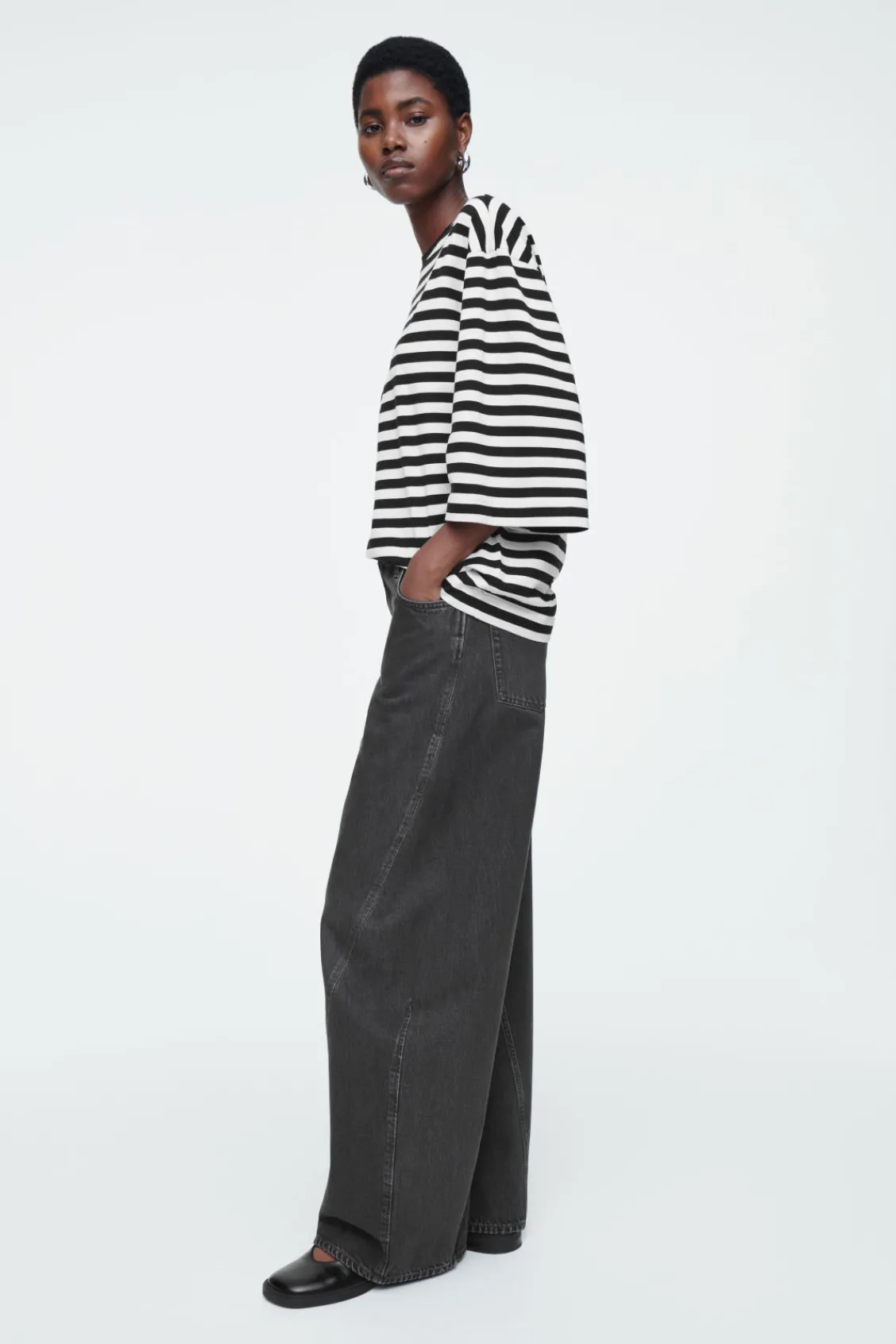 COS TRAPEZE RELAXED T-SHIRT-Women Tops