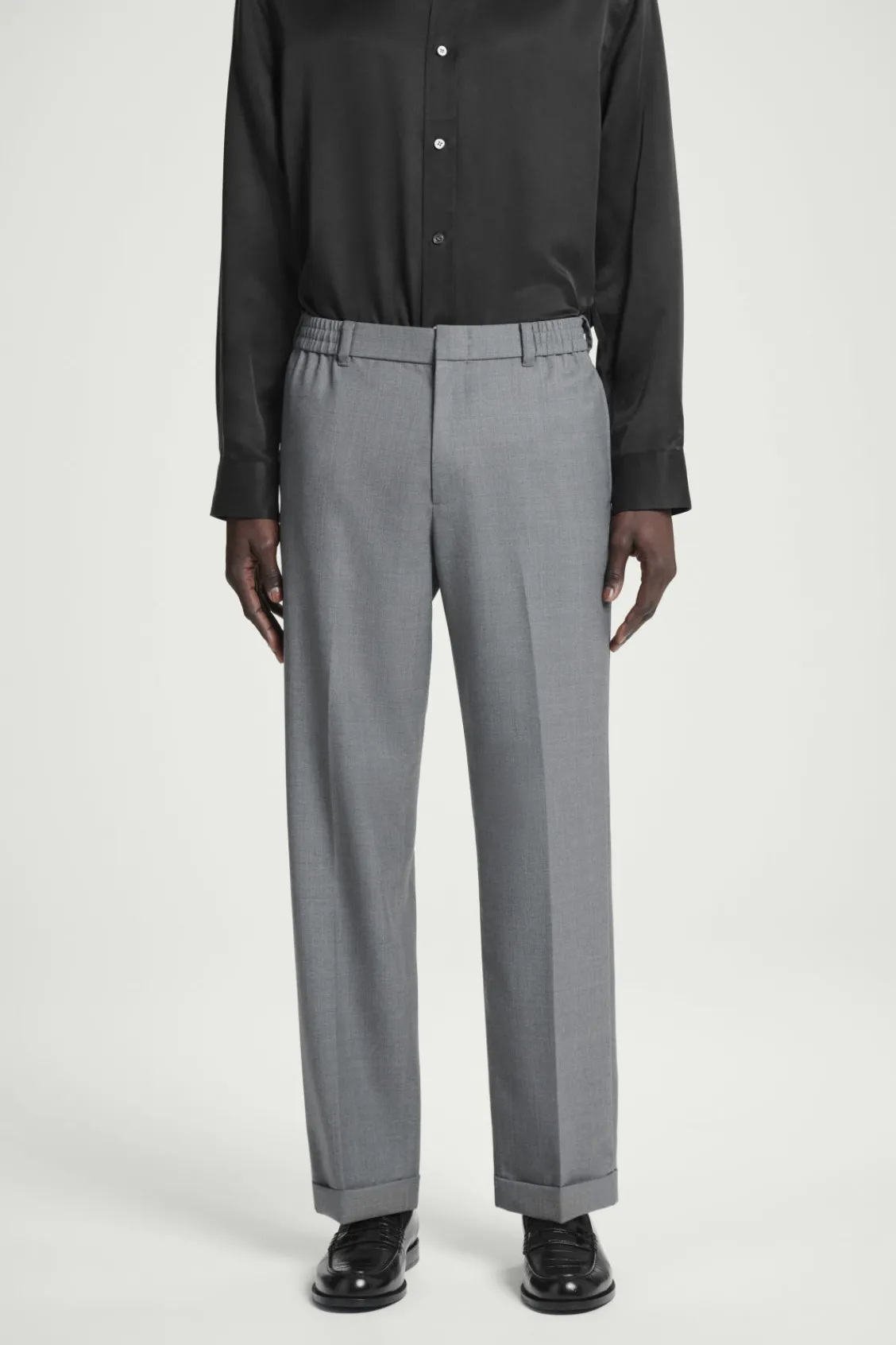COS TURN-UP WOOL-BLEND PANTS- Matching Sets | Pants