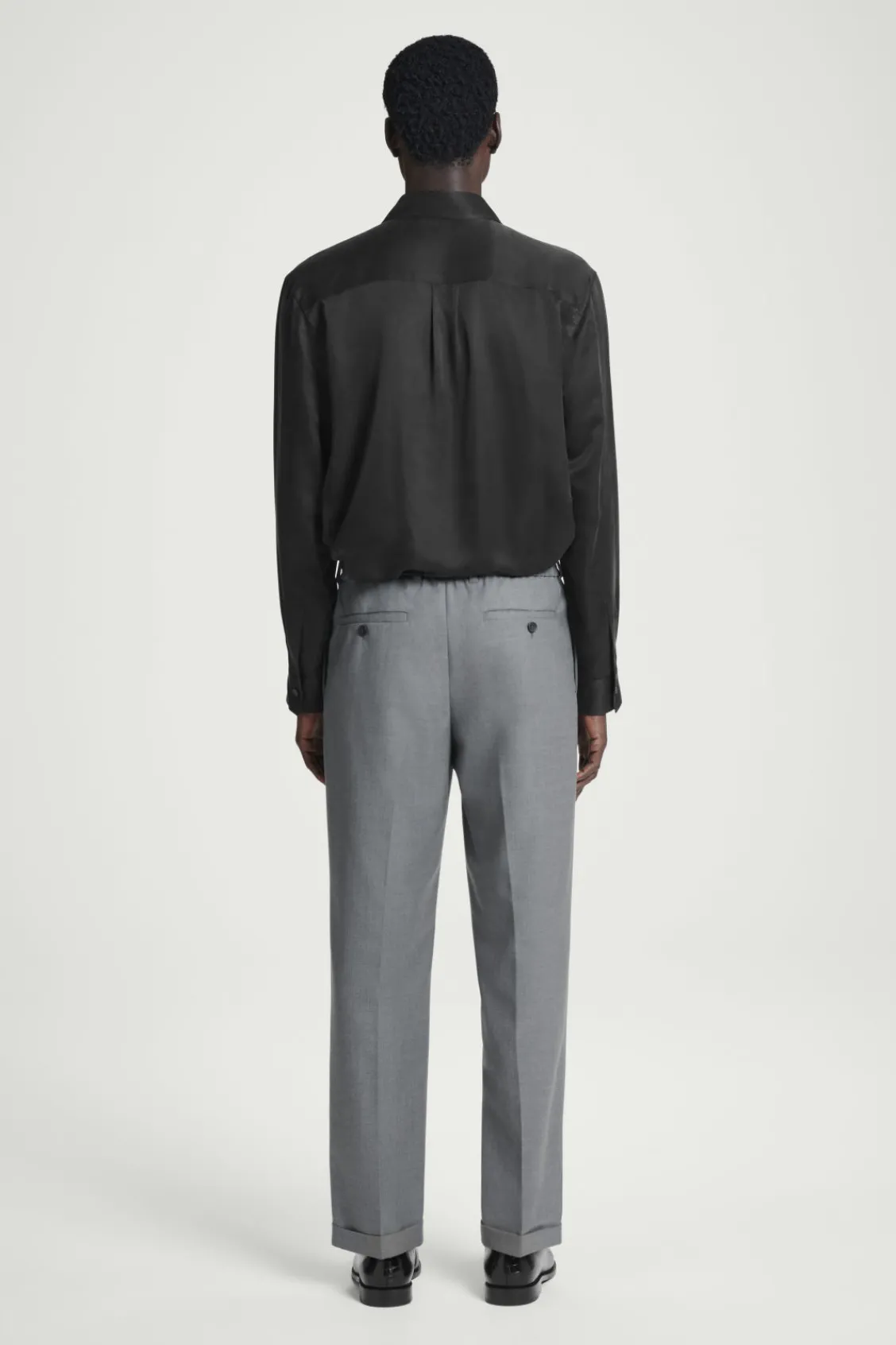 COS TURN-UP WOOL-BLEND PANTS- Matching Sets | Pants