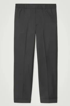 COS TURN-UP WOOL-BLEND PANTS- Pants