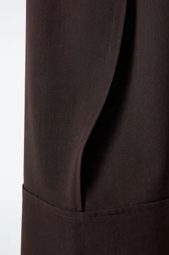 COS TURN-UP WOOL-BLEND PANTS-Women Pants