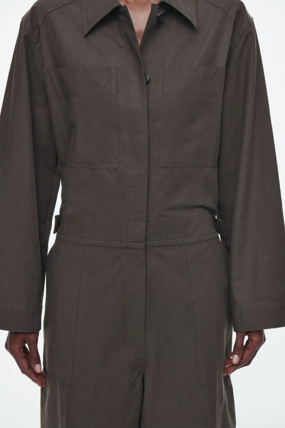 COS TWILL BOILERSUIT-Women Dresses & Jumpsuits | Pants