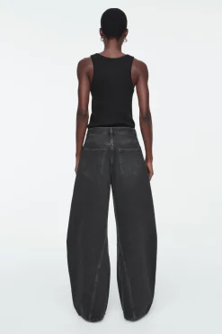 COS TWIST BARREL-LEG JEANS-Women Jeans | Pants
