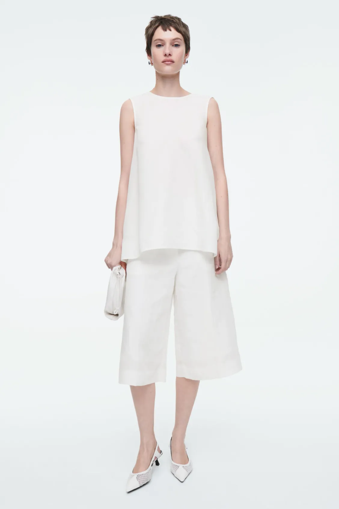COS TWIST-BACK SLEEVELESS TOP-Women Shirts & Blouses | Tops