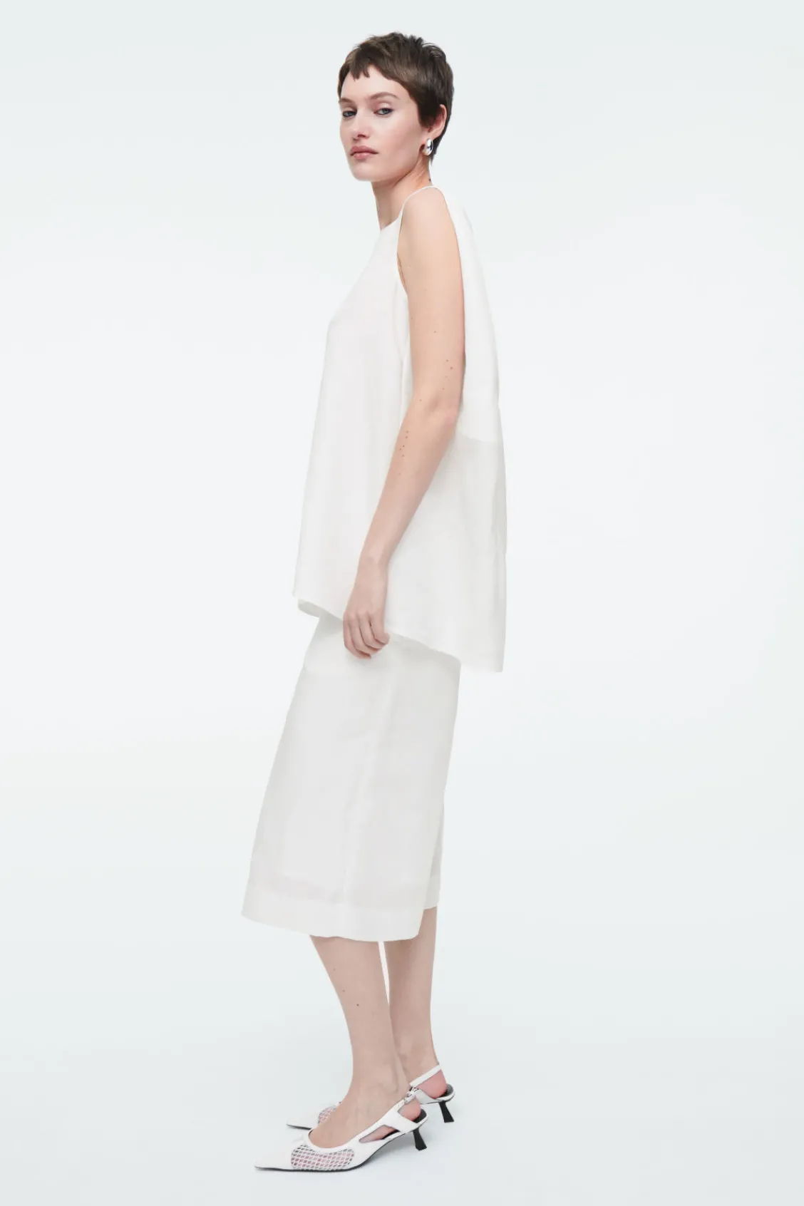 COS TWIST-BACK SLEEVELESS TOP-Women Shirts & Blouses | Tops