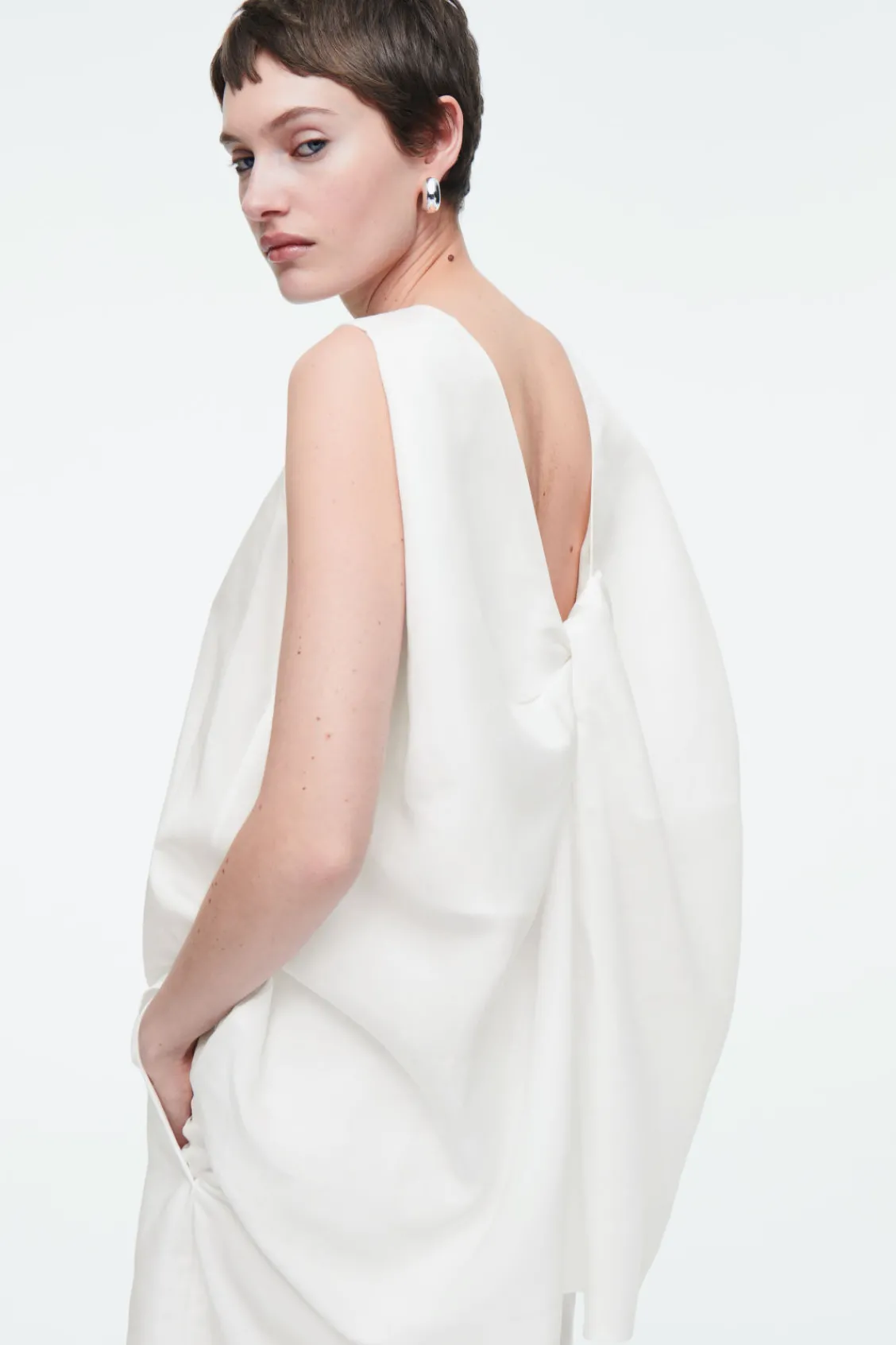 COS TWIST-BACK SLEEVELESS TOP-Women Shirts & Blouses | Tops