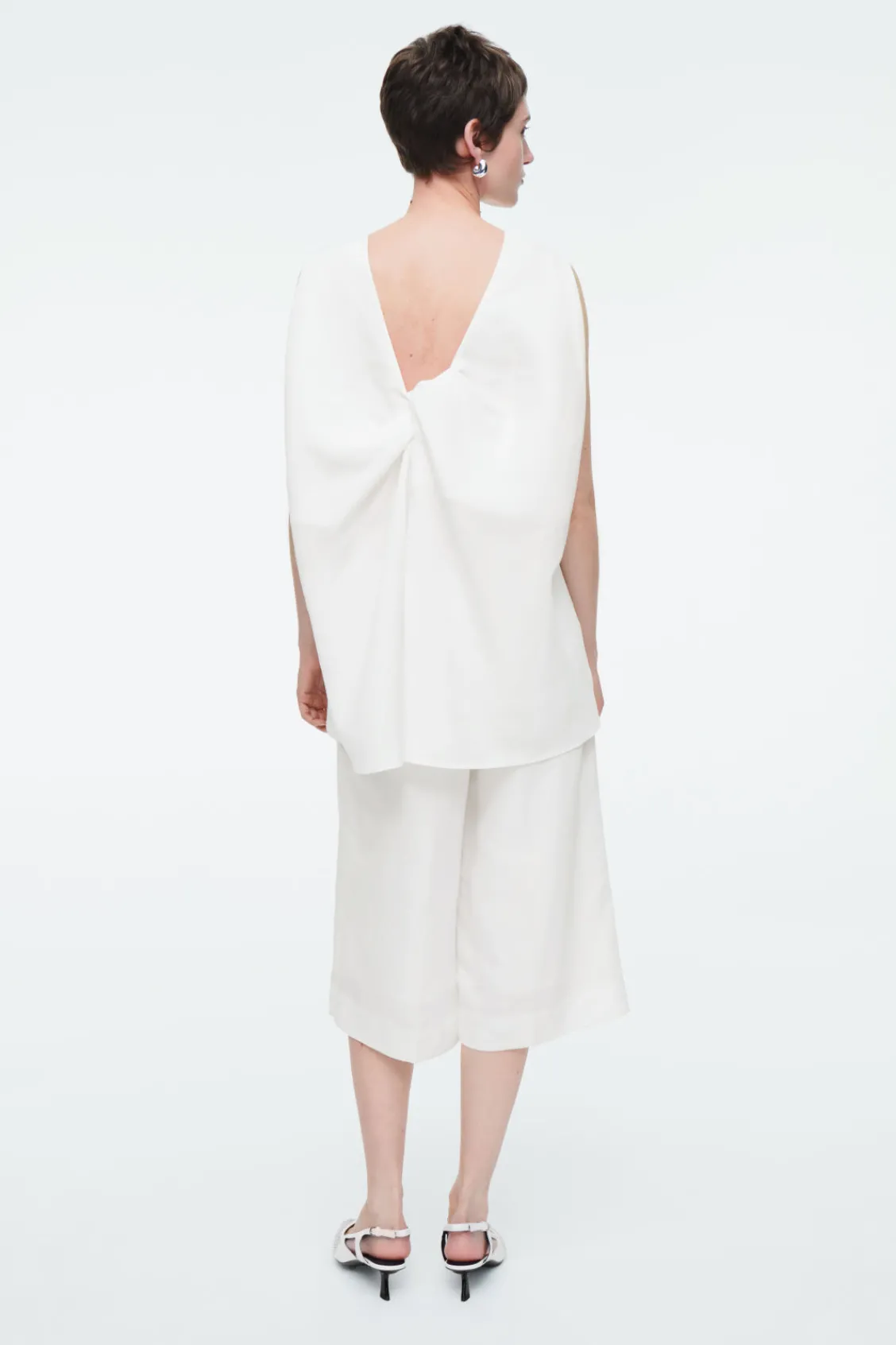 COS TWIST-BACK SLEEVELESS TOP-Women Shirts & Blouses | Tops