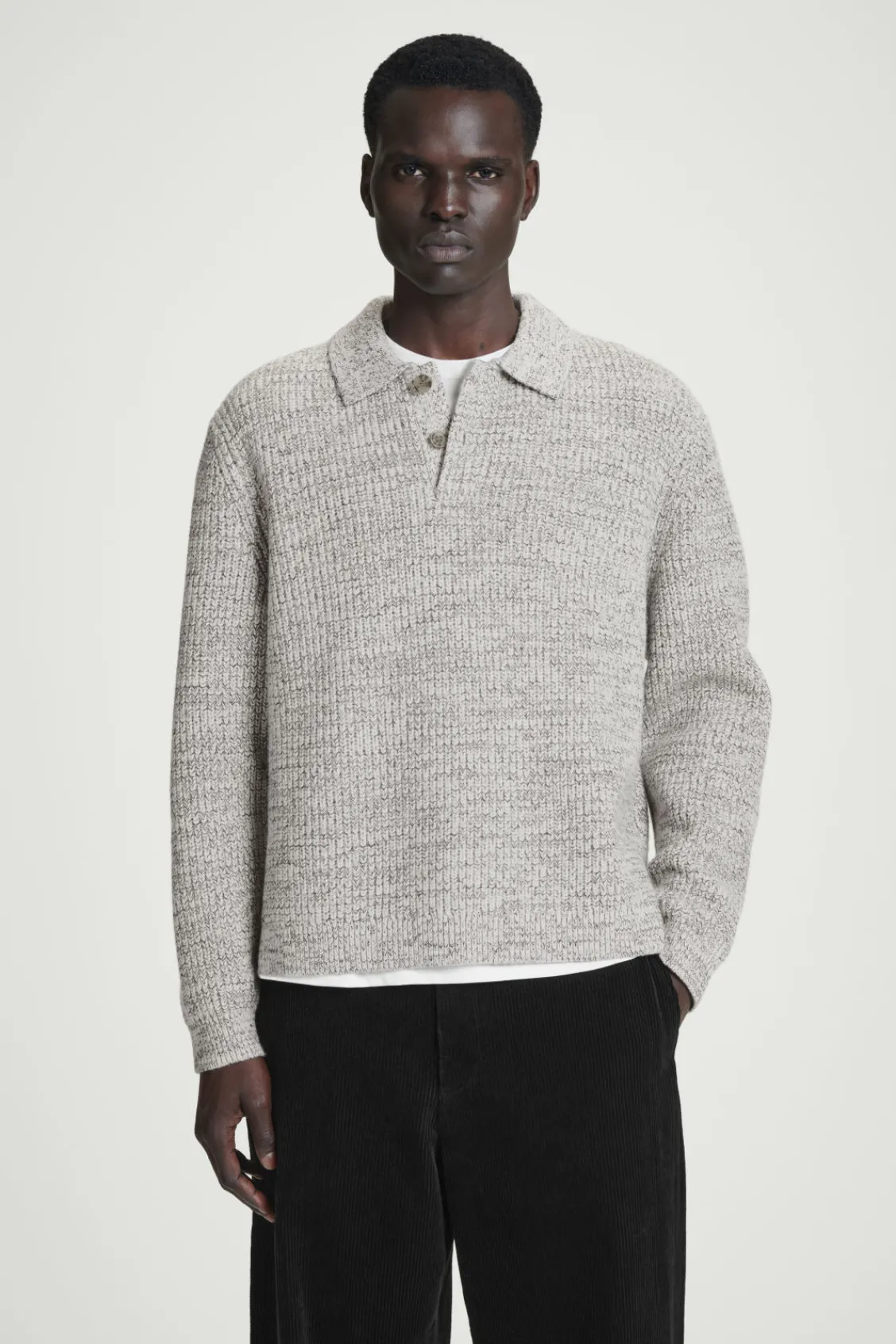 COS TWISTED-YARN WOOL POLO SWEATER- Polo Shirts | Sweaters & Cardigans