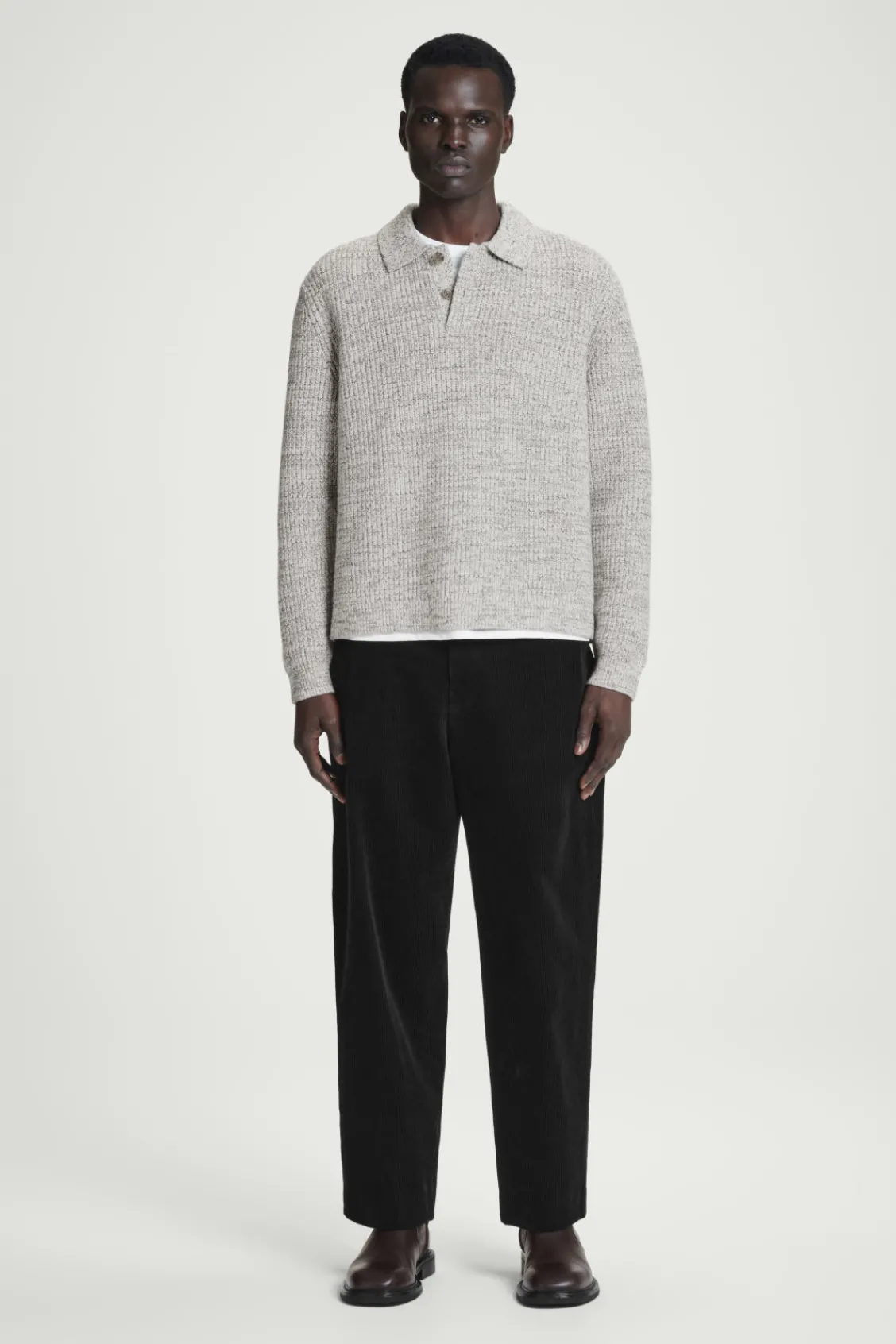 COS TWISTED-YARN WOOL POLO SWEATER- Polo Shirts | Sweaters & Cardigans