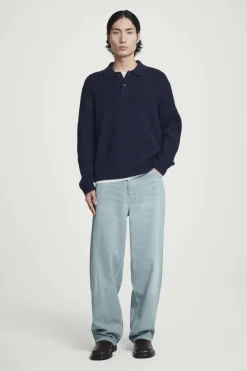 COS TWISTED-YARN WOOL POLO SWEATER- Polo Shirts | Sweaters & Cardigans