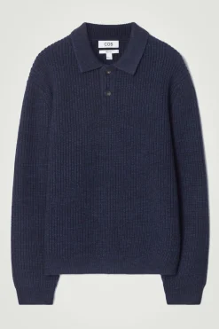 COS TWISTED-YARN WOOL POLO SWEATER- Polo Shirts | Sweaters & Cardigans