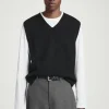 COS V-NECK MILANO-KNIT WOOL TANK- Sweaters & Cardigans