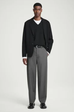 COS V-NECK MILANO-KNIT WOOL TANK- Sweaters & Cardigans