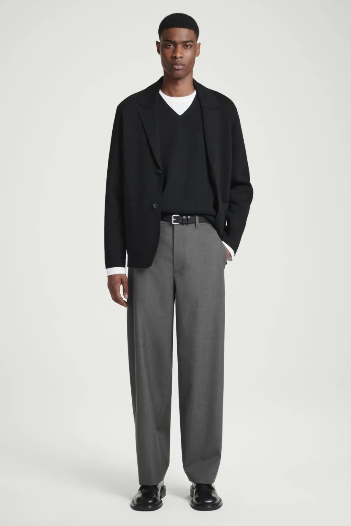 COS V-NECK MILANO-KNIT WOOL TANK- Sweaters & Cardigans