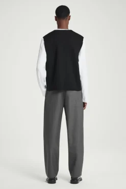 COS V-NECK MILANO-KNIT WOOL TANK- Sweaters & Cardigans