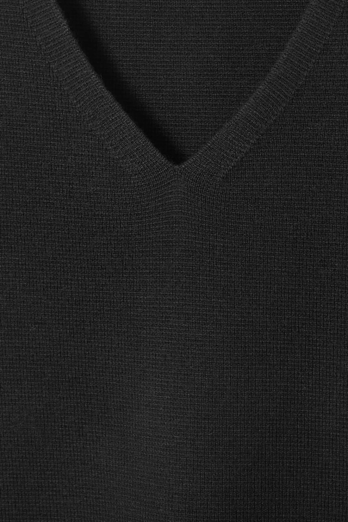 COS V-NECK MILANO-KNIT WOOL TANK- Sweaters & Cardigans